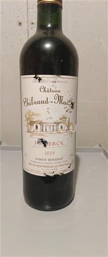 Burdeos Pomerol Château Thibeau Maillet 2018