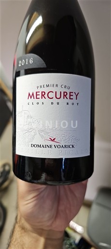 Burgundi Mercurey Premier Cru Domaine Voarick Clos du Roy 2016