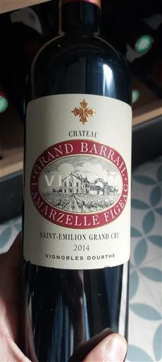 Bordeaux Saint-Émilion Grand Cru Grand Cru Château Grand Barrail Lamarzelle Figeac 2014