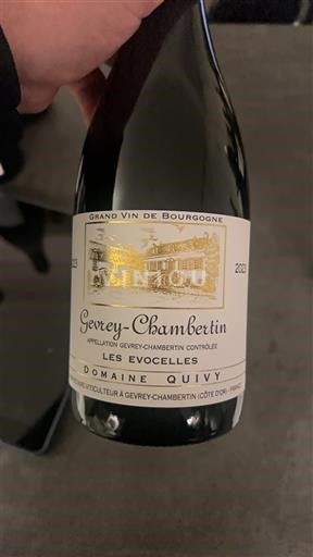 Borgoña Gevrey-Chambertin Domaine Quivy Les Evocelles 2023
