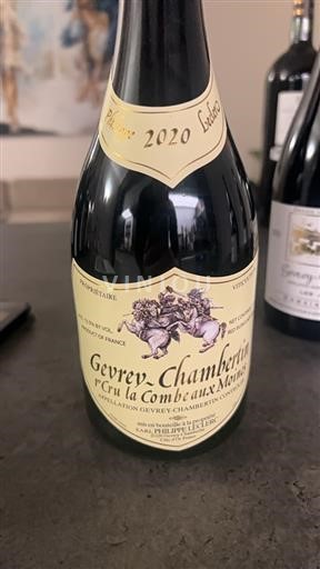 Burgundija Gevrey-chambertin Premier Cru Domaine Philippe Livera 1er Cru La Combe aux Moines 2020