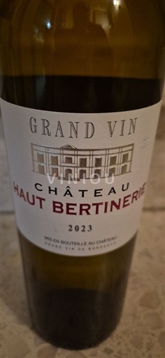 Bordeaux Blaye-Côtes-de-Bordeaux Château Haut Bertinerie 2023