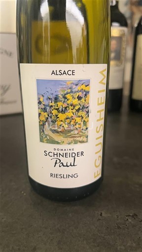 Alsace Riesling Domaine Schneider Paul Eguisheim 2020