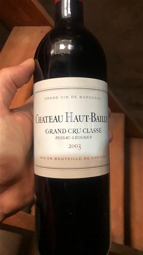 Burdeos Pessac-Léognan Grand Cru Classé Château Haut-Bailly 2003