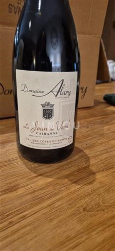 Rhônen laakso Cairanne Domaine Alary La Jean de Verde 2016