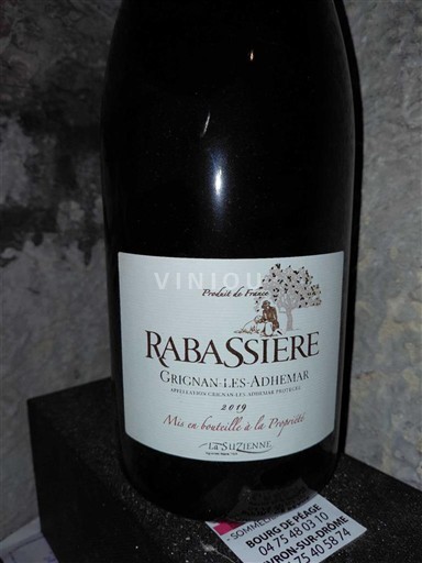 Rhône-dalen Grignan-les-Adhémar Rabassière 2019