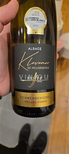 Alsazia Klevener di Heiligenstein Ruff Schwendehiesel Vieilles Vignes 2024