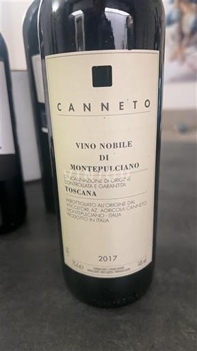 Toskana Vino Nobile di Montepulciano Canneto 2017