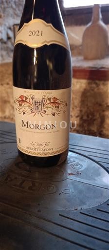 Beaujolais Morgon Benoît Lafont Le Point G 2021