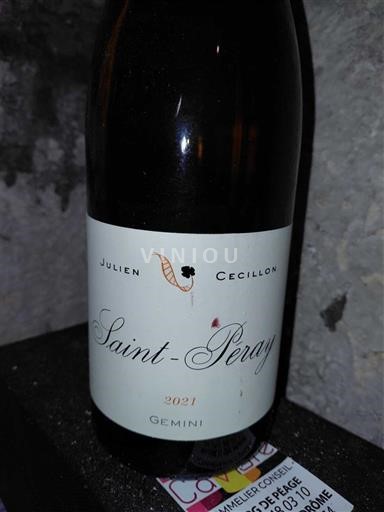 Rượu vang Blanc sec Gemini Julien Cecillon 2021 Pháp Thung lũng Rhône Saint-Péray AOC