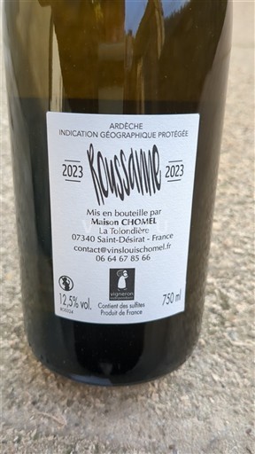 Alps and Rhone Valley Ardèche Maison Chomel Roussanne 2023
