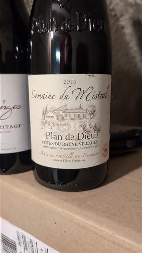 Rhônedalen Côtes-du-Rhône-Villages Domaine Mistral Plan de Dieu 2023