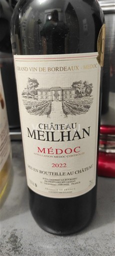 Bordeaux Médoc Château Meilhan 2022