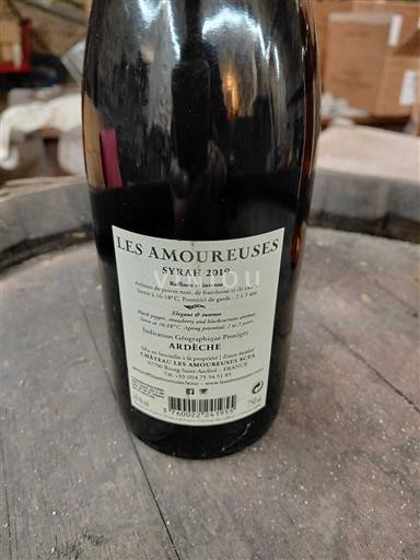 Alpe in reke Rona Ardeška. Château Les Amoureuses Syrah 2019