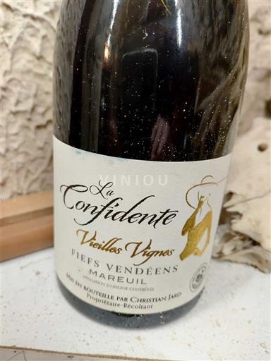 Rượu vang Rouge sec La Confidente Vieilles Vignes Christian Jard Non millésimé Pháp Thung lũng sông Loire Không được chỉ định AOC