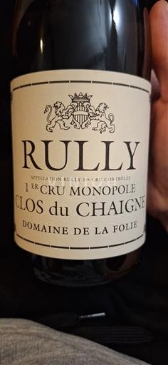 Bourgogne Ikke specificeret Premier Cru Domaine La Folie Clos du Chaigne 2022