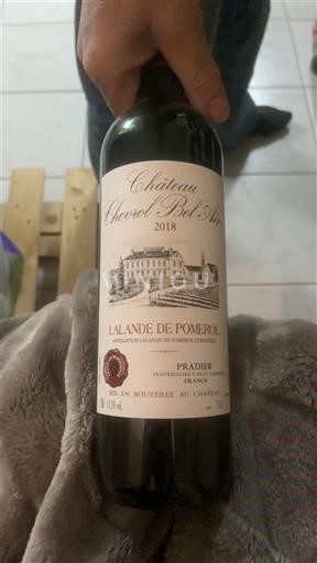 Burdeos Lalande-de-Pomerol Château Cheval Bel Air 2018