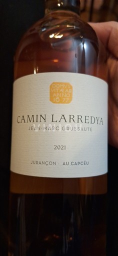 Sydväst Jurançon Camin Larredya Au Capcéu 2021