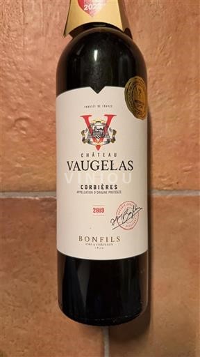 Viinit Rouge sec Château Vaugelas 2019 Ranska Languedoc Corbières AOC