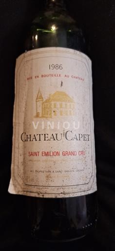 Burdeos Saint-Émilion Gran Cru Château Capet 1986