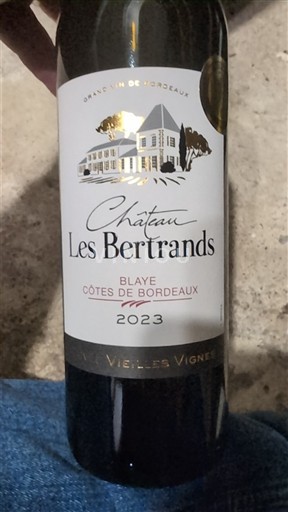 Bordeaux Blaye-Côtes-de-Bordeaux Château Les Bertrands Vieilles Vignes 2023