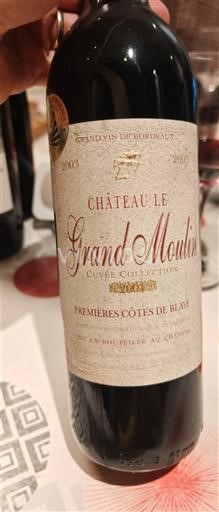 Bordéus Não especificado Château Le Grand Moulin Collection 2003