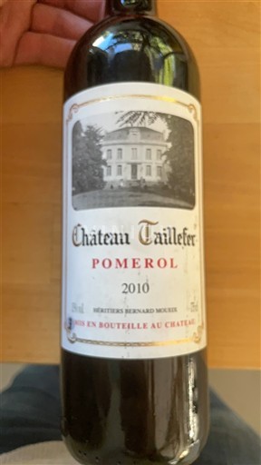 Bordéus Pomerol Château Taillefer 2010