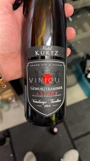 Alsacia Vendanges Tardives Michel Kurtz Vendange Tardive 2018