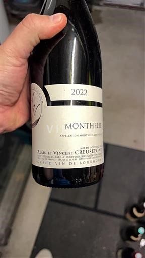 Burgundy Monthélie Alain et Vincent Creusefond 2022