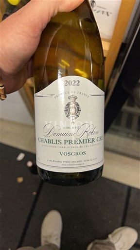 Burgundija Chablis Premier Cru Domaine Robin Vosgros 2022