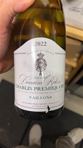 Burgundija Chablis Premier Cru Domaine Robin Vaillons 2022