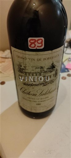 Burdeos Côtes-de-bourg Château Lalibarde Sin añada