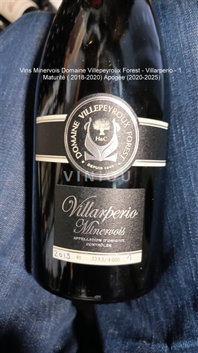 Languedoc Minervois Domaine Villepeyroux Forest Villarperio 2015