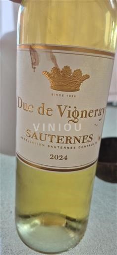 Bordeaux Sauternes Duc de Vigneray 2024