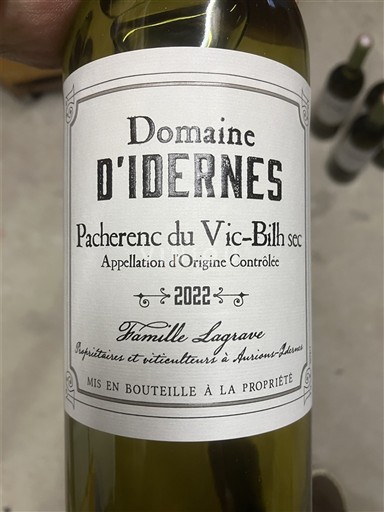 Southwest Pacherenc-du-Vic-Bilh Domaine Idernes 2022