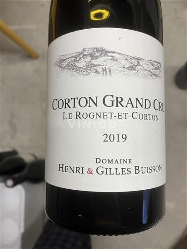 Bourgogne Corton Grand Cru Domaine Henri & Gilles Buisson Le Rognet-et-Corton 2019