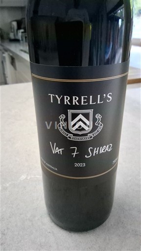 Rượu vang Rouge sec Vat 7 Shiraz Tyrrell's 2023 Úc New South Wales Thung lũng Hunter
