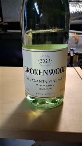 New South Wales Hunter Valley Brokenwood Tallawanta Vineyard 2023