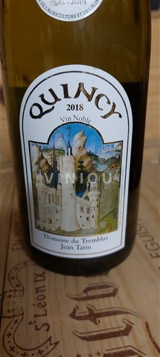 Vallée de la Loire Quincy Domaine Tremblay 2018