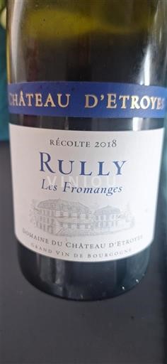 Bourgogne Rully Château D’Etroyes Les Fromanges 2018