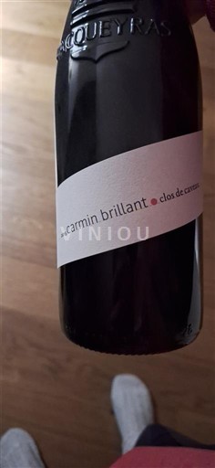 Rhônen laakso Vacqueyras Clos de Caveau Carmin Brillant Ei vuosikertaa
