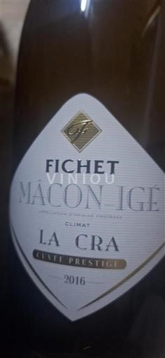 Bourgogne Mâcon og mâcon-landsbyer Fichet La Cra Prestige 2016