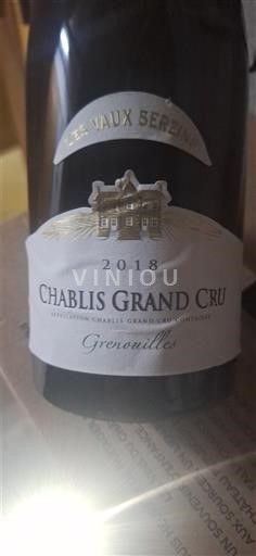 Bourgogne Chablis Grand Cru Les Vaux Sereins Grenouilles 2018