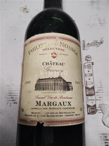 Bordeaux Margaux Château Guiney Sélection ( rangée 21) 1993