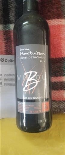 Languedoc a Roussillon Côtes de Thongue Domaine Montbuisson Bois des Bécasses 2014