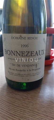 Loire-dalen Bonnezeaux Domaine Renou Tri de Vendange 1996