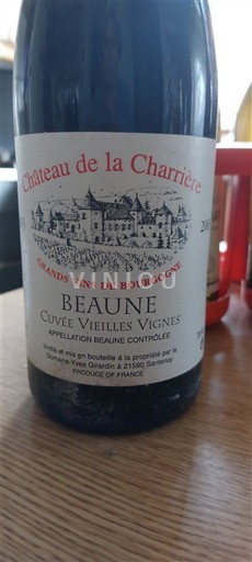 Burgundy Beaune Château La Charrière Vieilles Vignes 2003