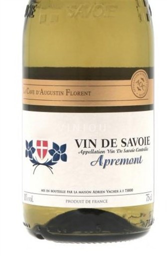 Savoie and Bugey Apremont La Cave Augustin Florent 2021