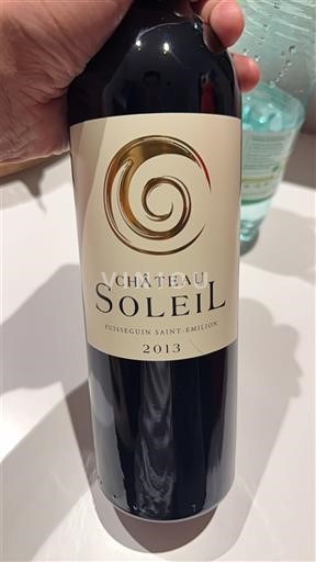 Bordeaux Puisseguin-saint-émilion Château Soleil 2013