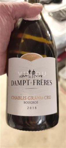 Borgonha Chablis Grand Cru Dampt Frères Bougros 2018